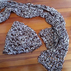 Knitted Winter Hat & Scarf combo